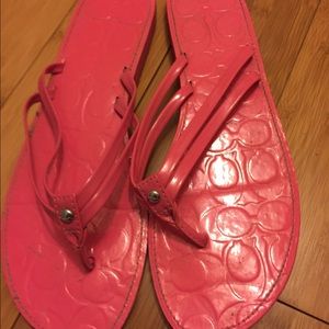 Coach flip flops